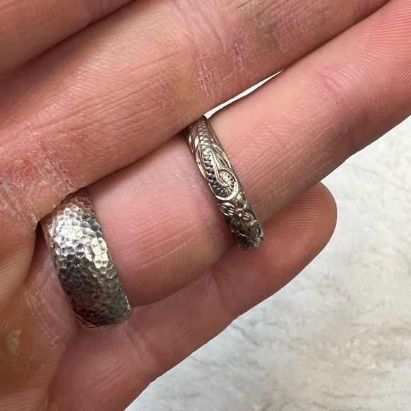 Sterling Silver Rose Band - Picture 3 of 3